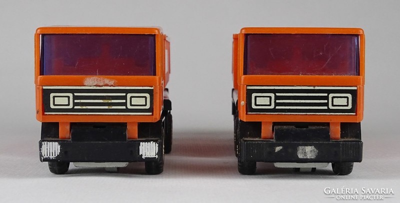 1P392 Retro narancssárga kamion pár 19.5 cm