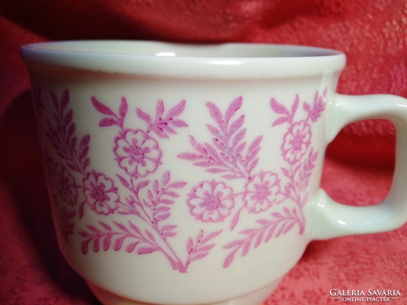 Régi Zsolnay porcelán lila virágmintás porcelán csésze pótlásnak