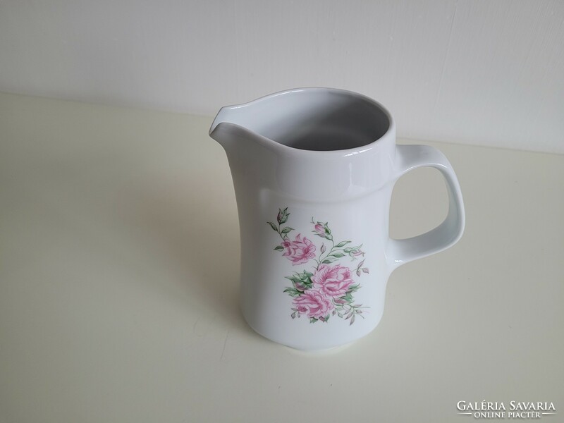 Retro lowland porcelain jug flower pattern spout old water jug