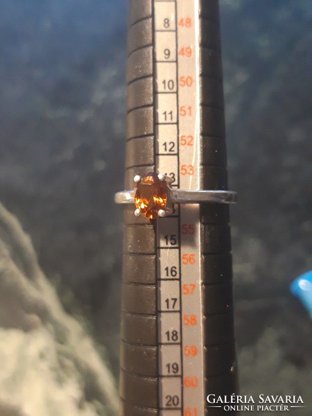 Régi zafír köves ezüst gyűrű - 54- es méret