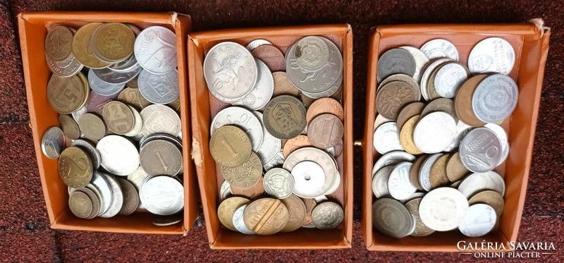 Old coins Hungarian and foreign HUF - penny - kreuzer etc... 200 Pcs!!!