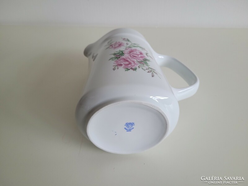 Retro lowland porcelain jug flower pattern spout old water jug