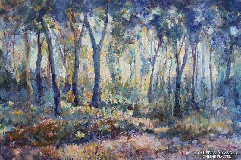 Small forest 40x60 oil on canvas