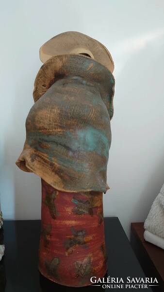 Vertel andrea whispering figure ceramic sculpture 45 cm