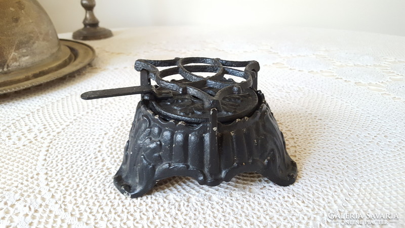 Antique lamp factory cast iron spirit burner, heater