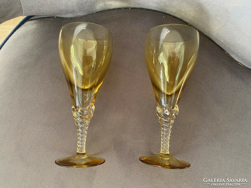 A pair of lead crystal glasses