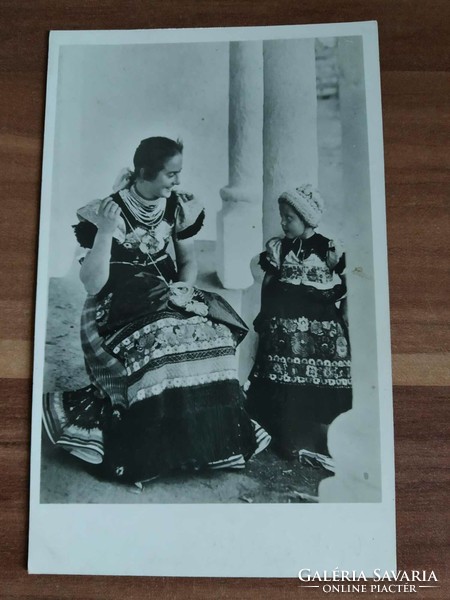 Mezőkövesd national costume, occasional stamp, bnv., from 1948