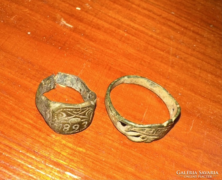 Bronze military ring 1893 2 pieces