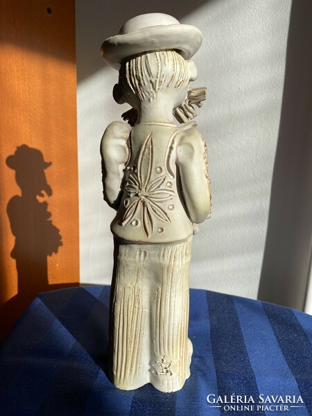Kovács Éva kerámia, figurális szobor, 35 cm