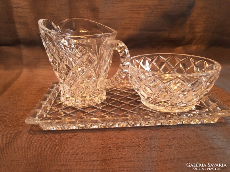 Very nice bohemian crystal glass coffee set