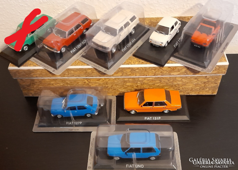 Fiat car models - 1:43