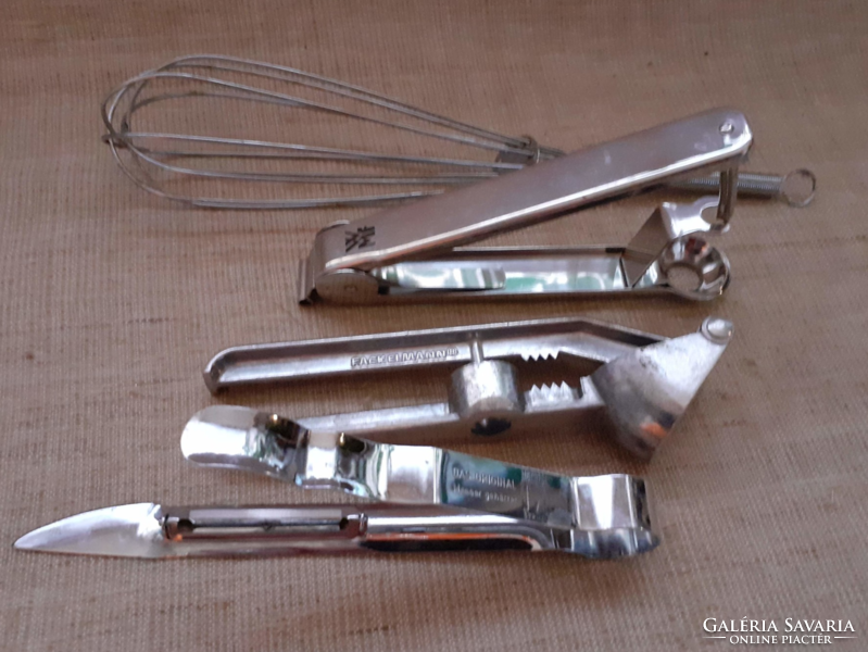 Brand marked cherry corer garlic cruciferous vegetable peeler and beater in good usable condition