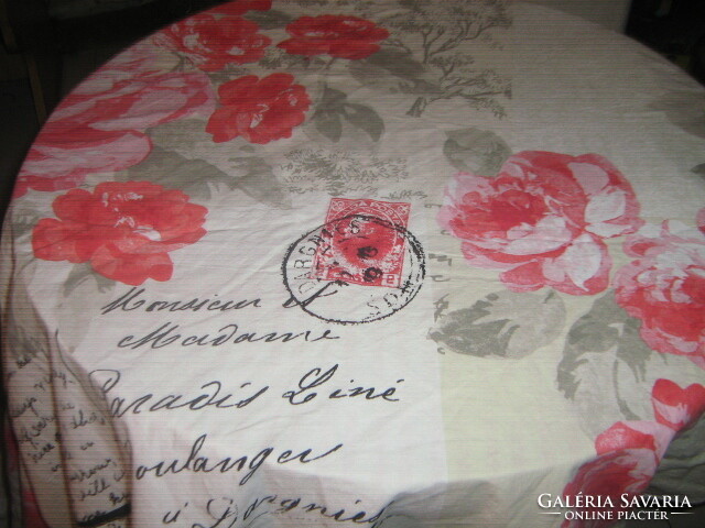 Provence & vintage stílusú rózsás két féle oldalú dupla paplanhuzat