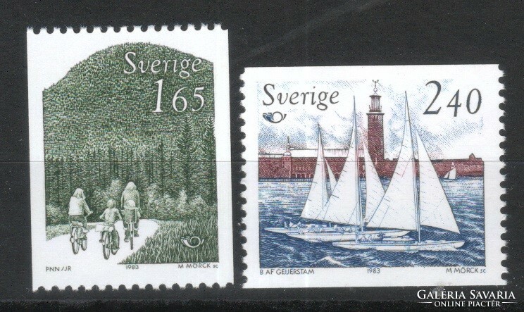 Swedish 0560 mi 1230-1231 postage 1.50 euros