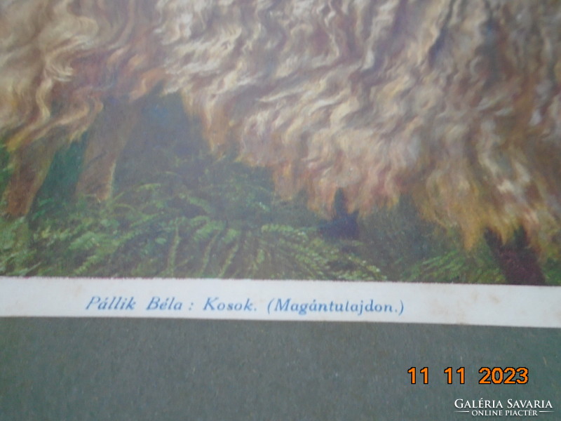 Béla Pállik: rams, painting print