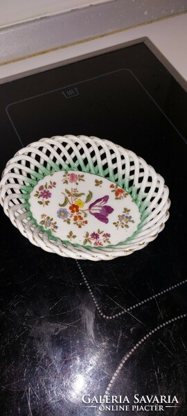 Antique porcelain small basket