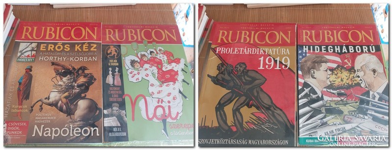 Rubicon történelmi  magazin 43 darab példánya egyben.  15000.-Ft