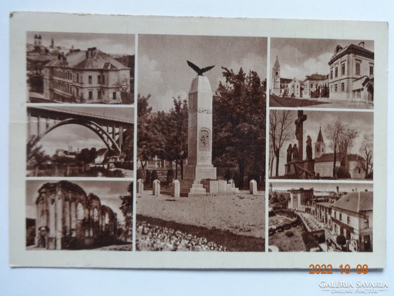 Old Weinstock postcard: veszprém, details - 1943