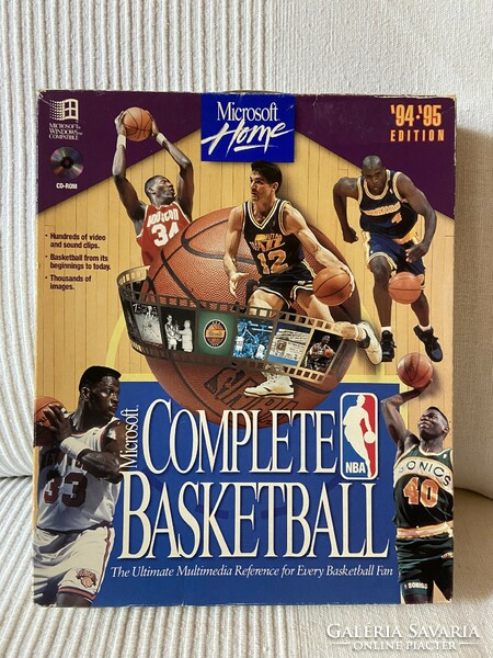 ‘94-95 Microsoft Complete Basketball kosaras CD-ROM