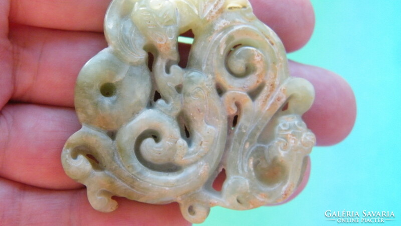 Antique hetian jade, talisman, or amulet. Iii.