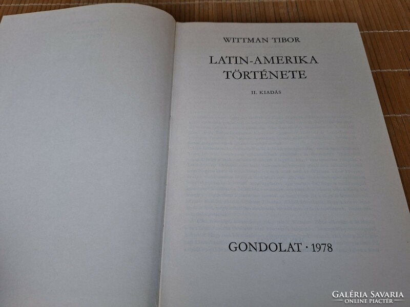 History of Latin America. HUF 2,500
