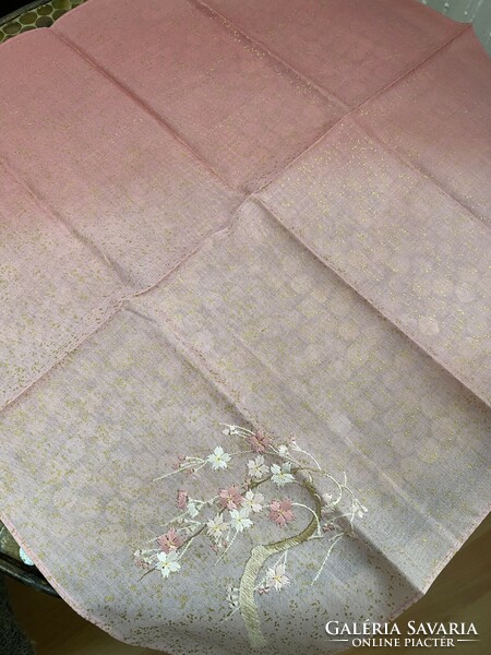 Embroidered Japanese cotton shawl from collection