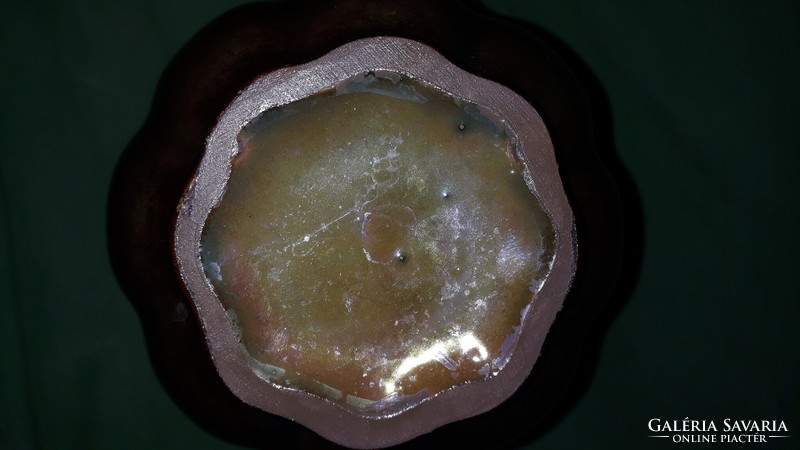 Gyönyörű ZSOLNAY eozin mázas porcelán gerezdes ( hagyma )váza 17 cm a képek szerint