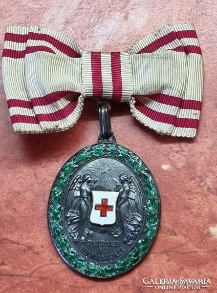 Monarchiás I.Vh."PATRIE AC HUMANITATI "1864-1914. Vöröskeresztes kitüntetés