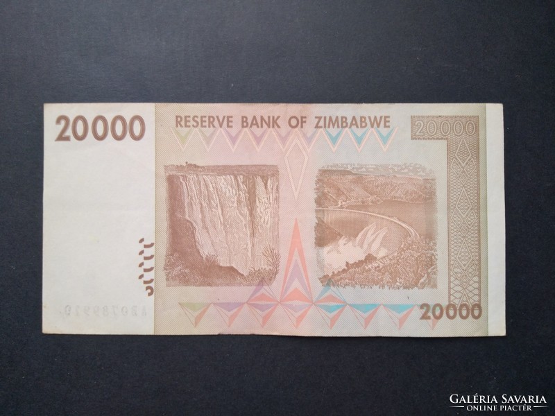Zimbabwe 20000 Dollár 2008 VF