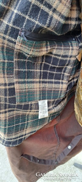 Az Australian Outback Collection barna olajálló pamut DUSTER COAT férfi kabát