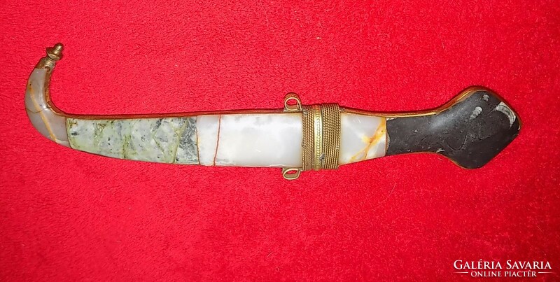 North African dagger covered with semi-precious stones