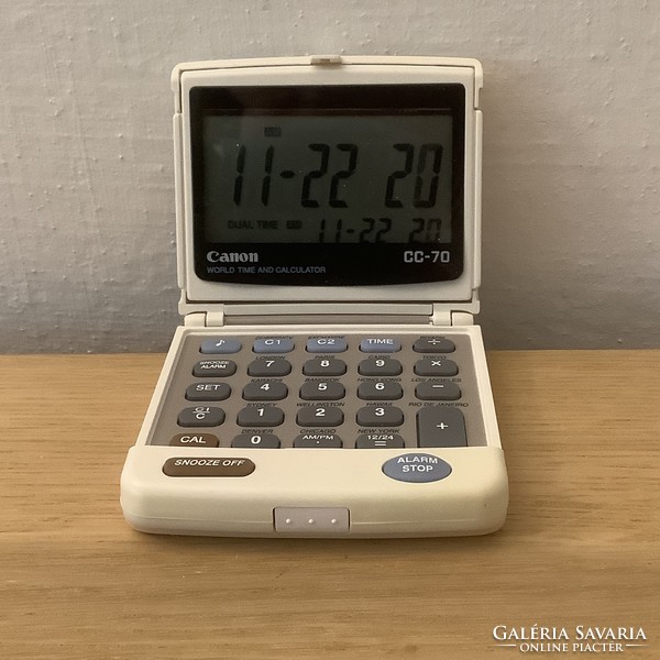 Canon cc-70 electric calendar, clock and calculator calendar