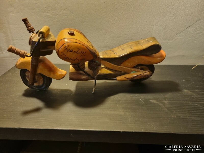 Harley davidson wooden model