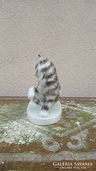 Cat porcelain sculpture marked as negotiable