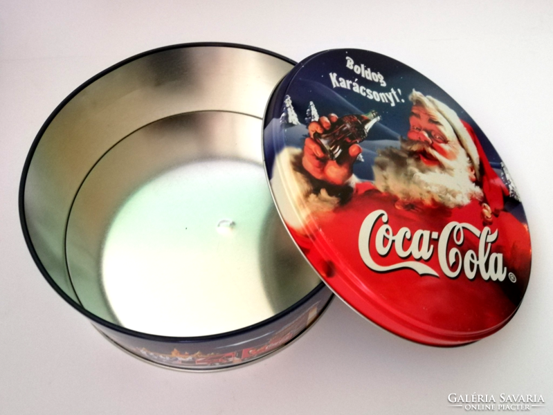 Retro coca -cola big tin, tin box