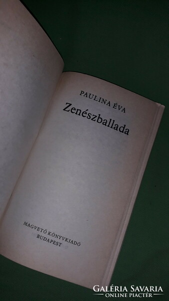 1986.Paulina Éva :Zenészballada -SZÉCSY PÁL életrajzi könyv a képek szerint MAGVETŐ