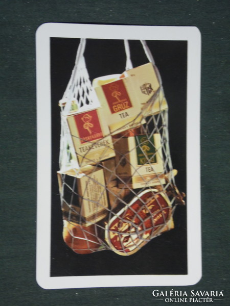 Card calendar, Budapest spices and sweets company, Georgian Chinese tea, 1978, (2)
