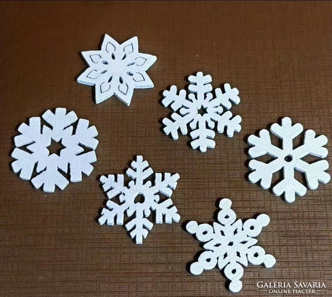 Snowflake decor package of 6 pcs