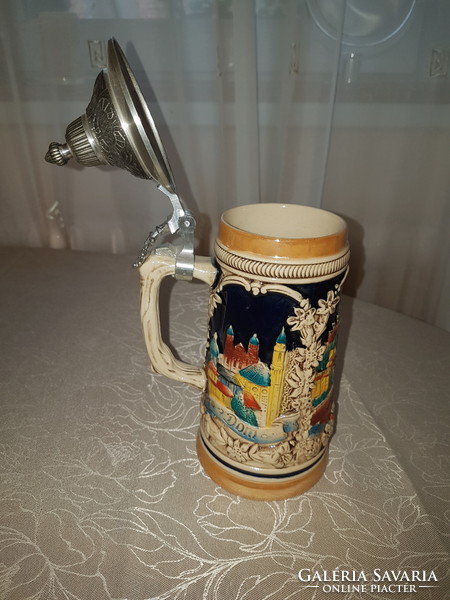 German cup with tin lid