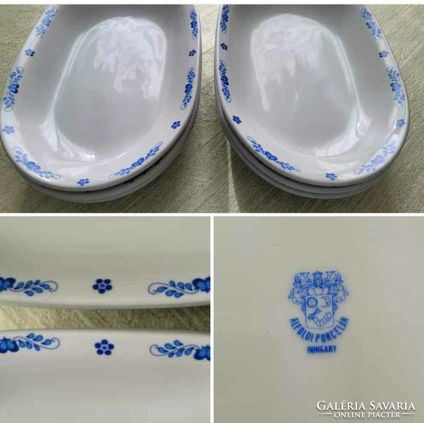 Alföldi porcelán kék magyaros ovális virslis/csuszás tányér