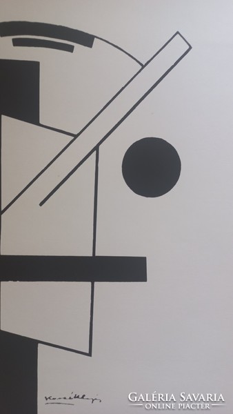 Lajos Kassák: constructivist screen print