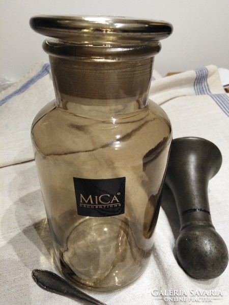 MICA - lakásdekorációs üveg, tároló palack / 500ml