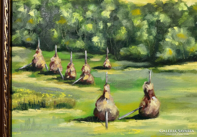 Kárpátalja - Volóc - olajfestmény - 50 x 50 cm