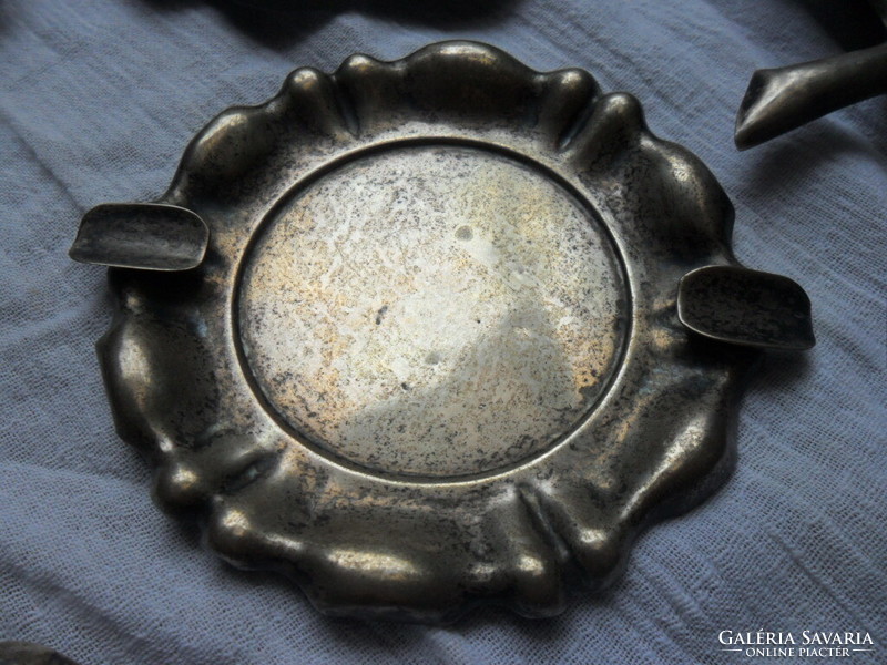Silver ashtray tray collection 8 pcs