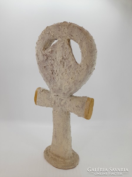 Large ceramic ankh cross, Egyptian cross, 33 cm