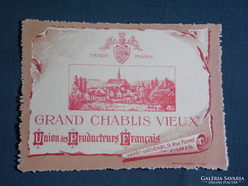 Bor címke,Franciaország, GRAND CHABLIS VIEUX
