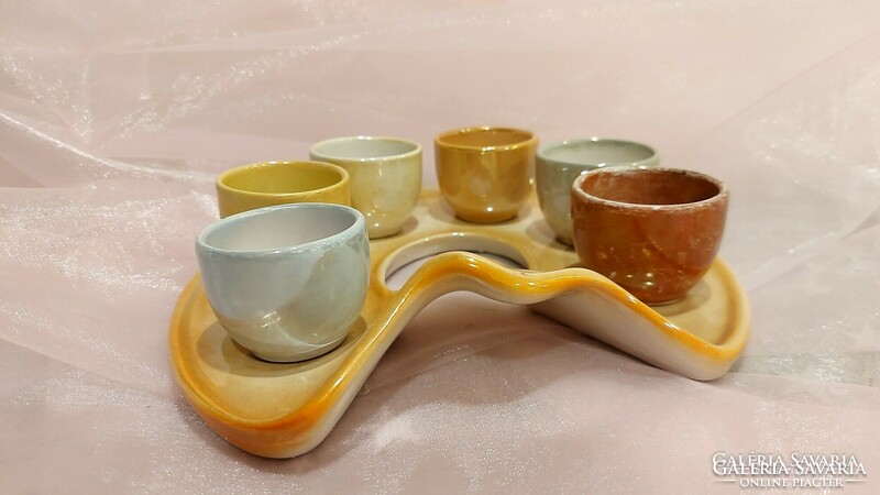 Retro luster glaze ceramic, short drink set.