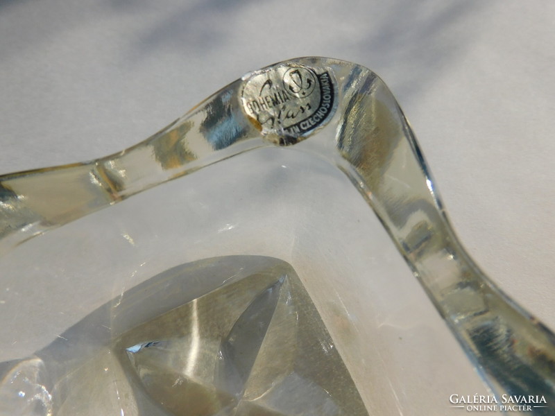 Bohemia glass glass ashtray