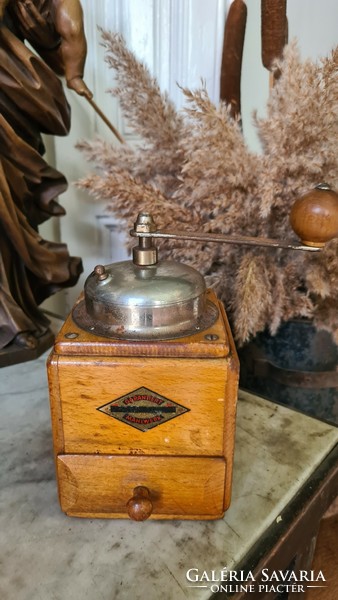Wooden coffee grinder