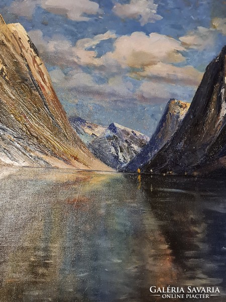 Karl Kaufmann painting (fjord)